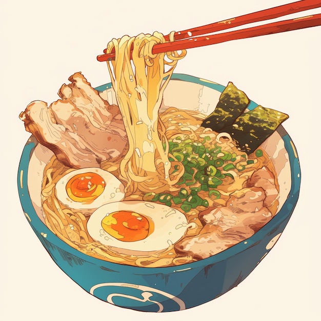 ramen illustration