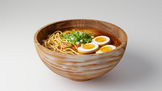 孤立した白い背景のラーメン