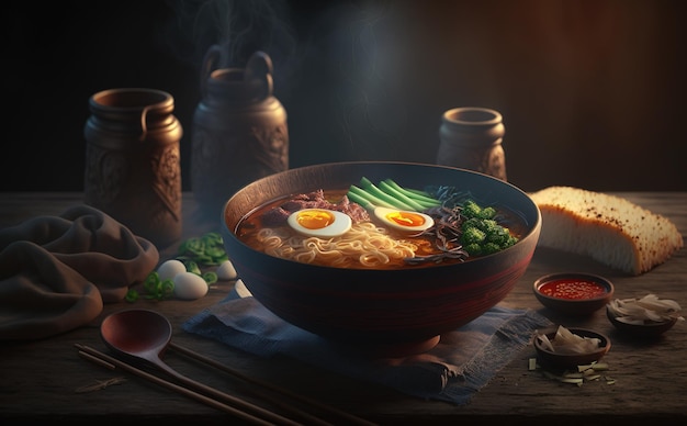 Premium Photo | Ramen japanese food