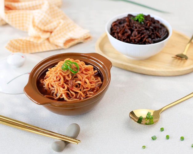 Ramen and Jjajangmyeon