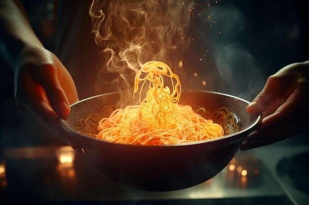 Photo ramen magic noodle magic