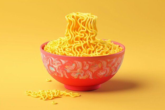 Ramen noodle in kom poster