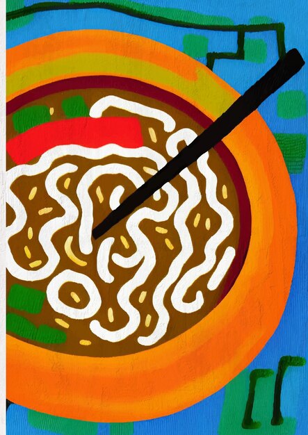 Ramen Soup Painting