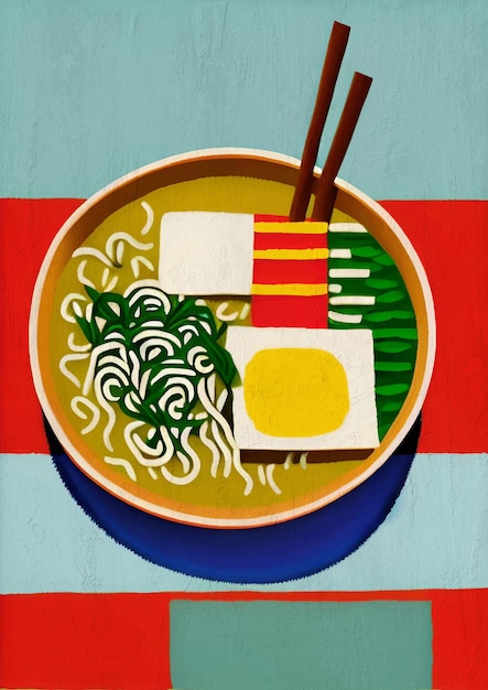 写真 ラーメンスープ絵