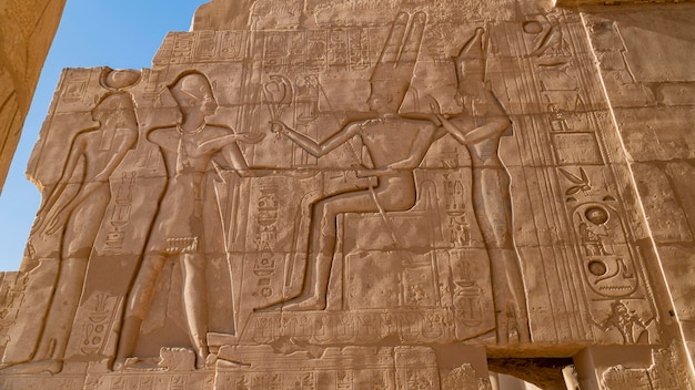 Ramesseum은 파라오 Ramesses II Luxor Egypt의 기념 사원 또는 영안 사원입니다.