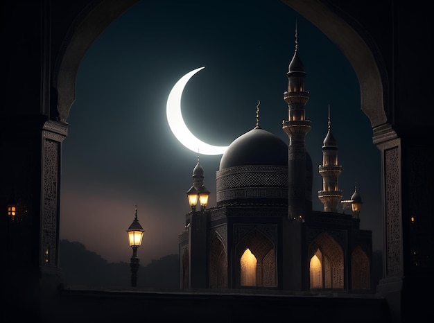 Ramzan background dark