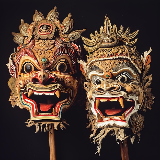 Rangda en Barong Masker