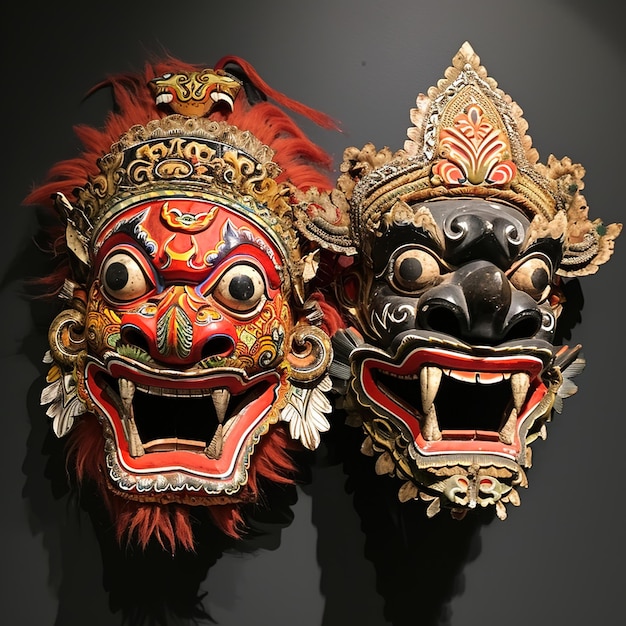 Rangda en Barong Masker