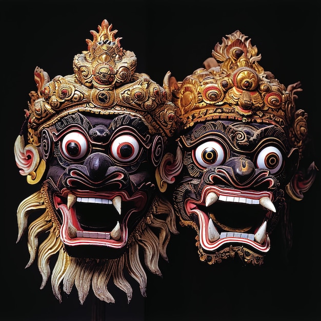 Rangda en Barong Masker