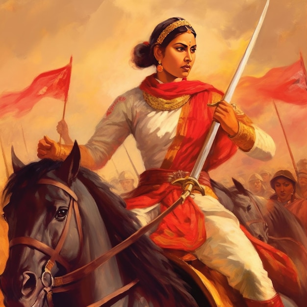 Jhansi Rani Lakshmi Bai Sketch | Pencil sketch images, Sketches easy,  Independence day drawing