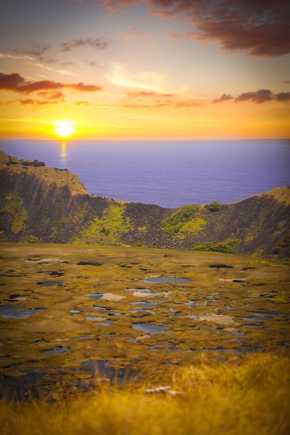 ラノカウ火山 イースター島