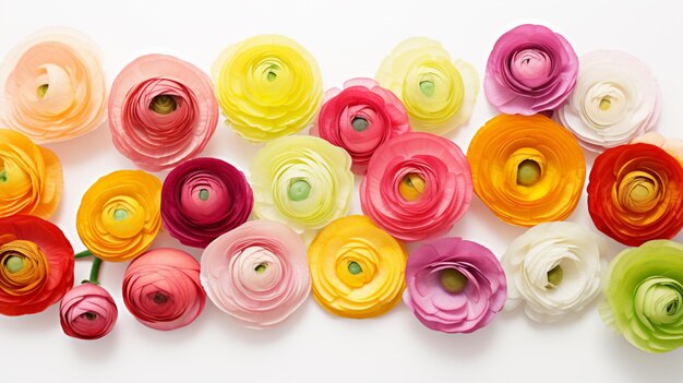 Photo ranunculus floral background