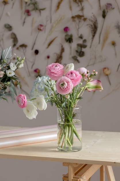 Ranunculus in a vase