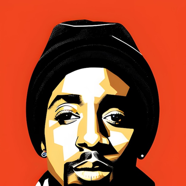 Photo rappers cartoon vector art