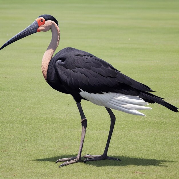 Photo rare birds with beautiful background