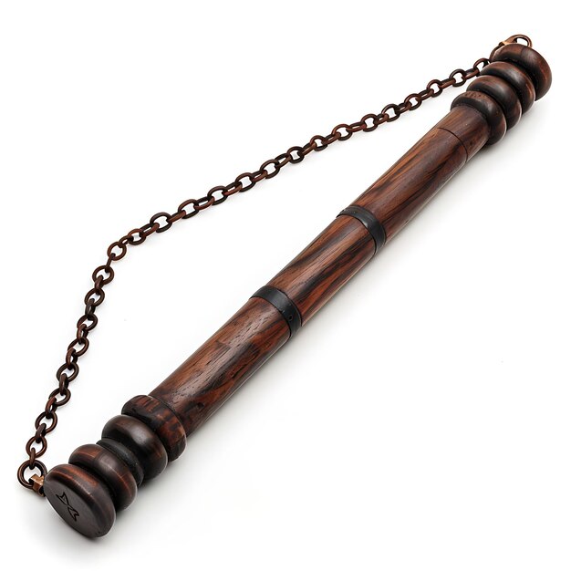 Rare Nunchaku of Rosewood With a Handle That Is Both Durable Game Asset 3D Isolated Design Concept