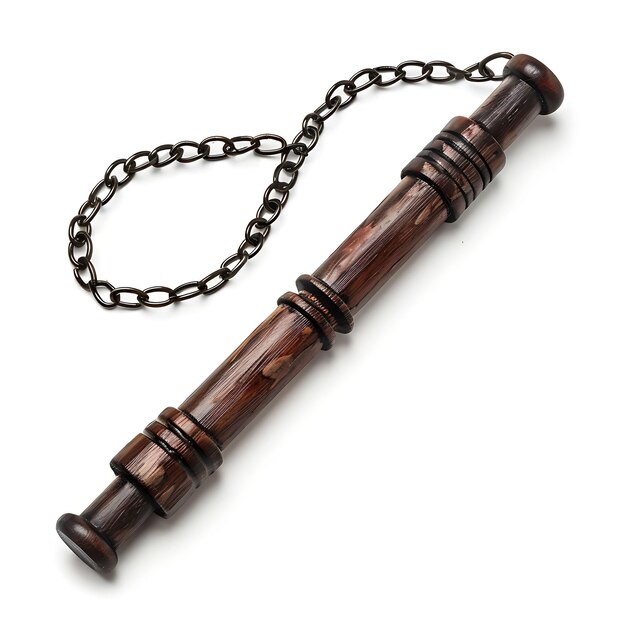 Rare Nunchaku of Rosewood With a Handle That Is Both Durable Game Asset 3D Isolated Design Concept