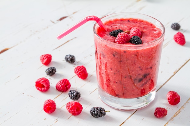 Ingredienti frullato di rasberry