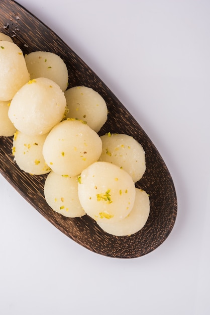 Rasgulla or rosogulla - Indian sweet food