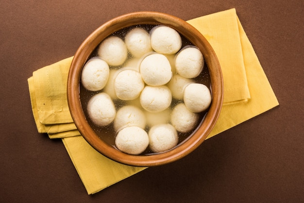 Rasgulla or rosogulla - Indian sweet food