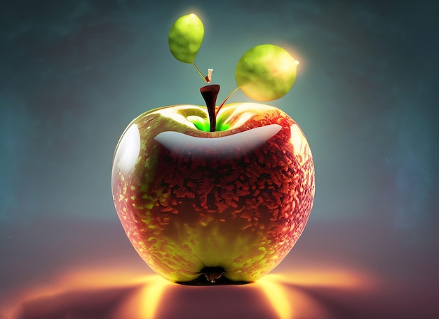 Rash organic apple glows with healthy ideas