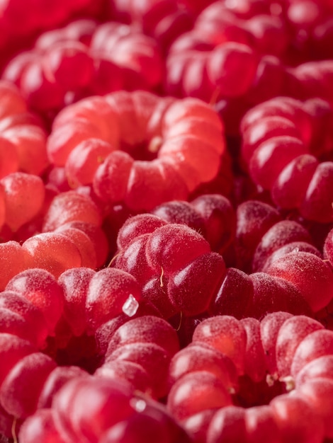 Raspberries background