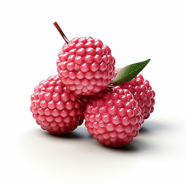 raspberries isolated