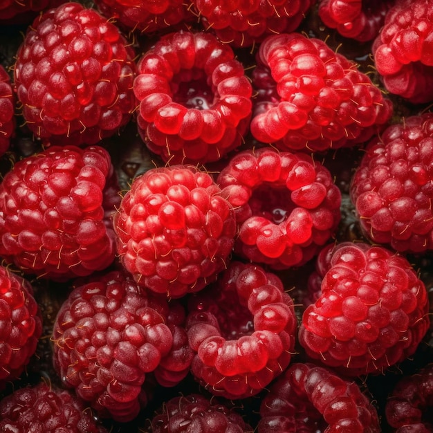 Raspberry background Illustration AI Generative