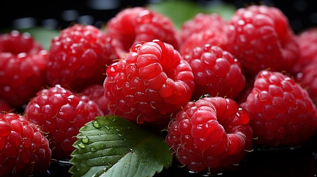 Raspberry Cheesecake on a Plate