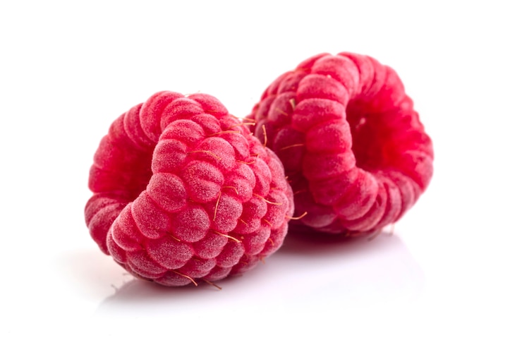 Foto raspberry geïsoleerd