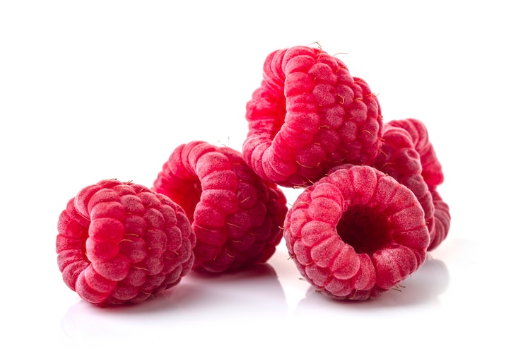 Foto raspberry geïsoleerd
