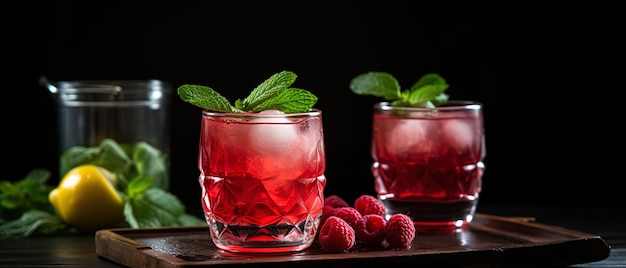 Raspberry Gin Fizz Фруктовый коктейль