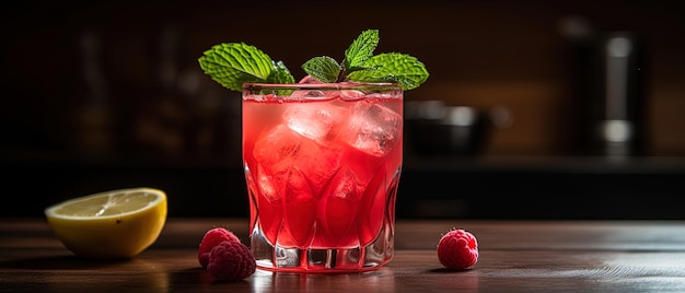 Raspberry Gin Fizz Фруктовый коктейль