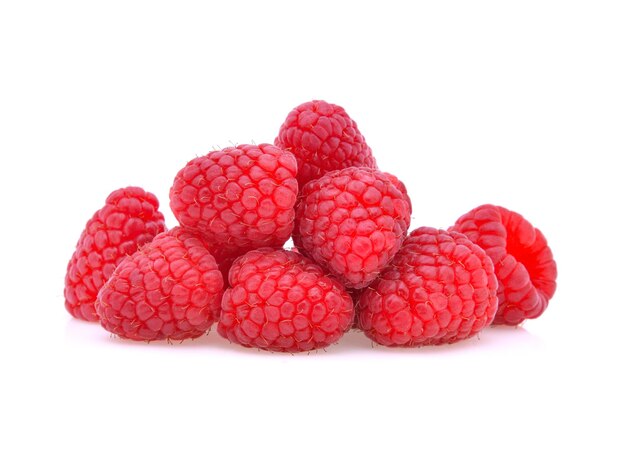 Raspberry isolated on white background