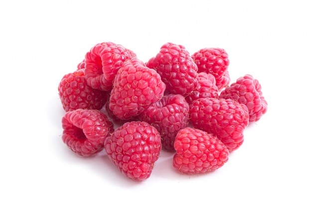 Raspberry isolated on white