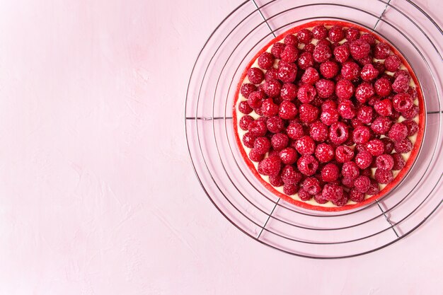 Photo raspberry lemon tart