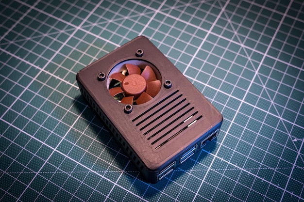 Photo raspberry pi in a 3d printed case