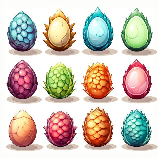 Foto uova di pasqua ornamentali