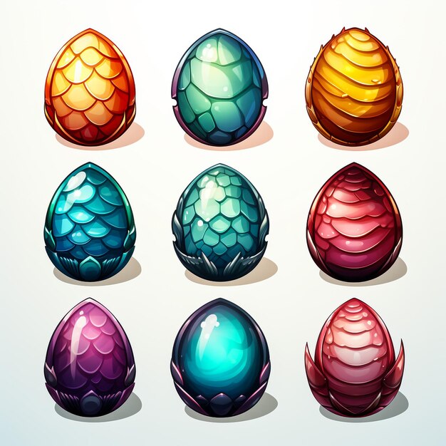 Photo raster easter egg ornamental