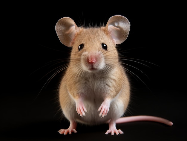 Rat isolated on dark background