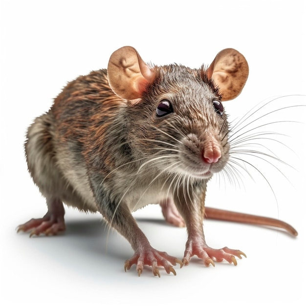 Rat isolated on white background Generative AI