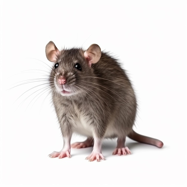 rat isolated on white background