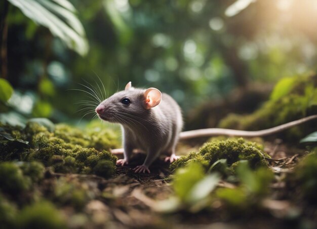 A rat in jungle