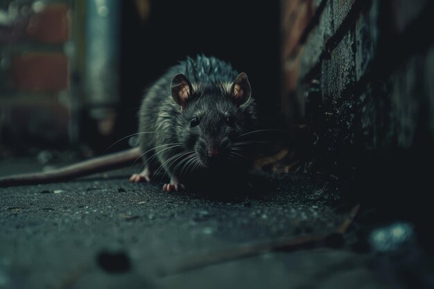 a rat in the sewer creepy situation