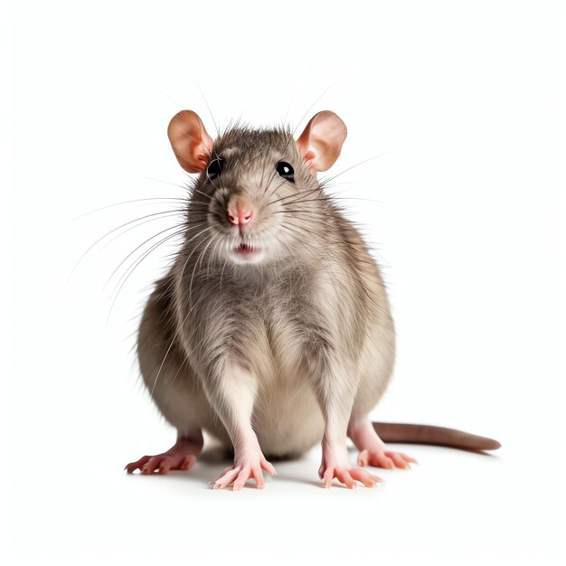 a rat studio light isolated on white background