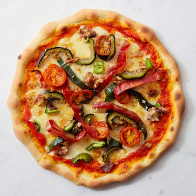 Ratatouille-pizza