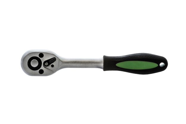 Ratchet wrench for socket heads on a white background