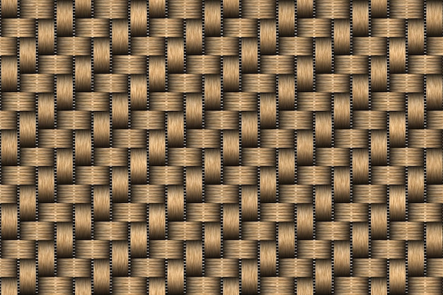 Photo rattan texture detail handcraft bamboo weaving background brown wicker basket illustration