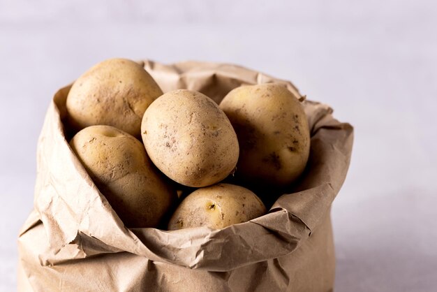 Rauwe Aardappel Eten Verse Aardappelen in Ambachtelijke Pakket