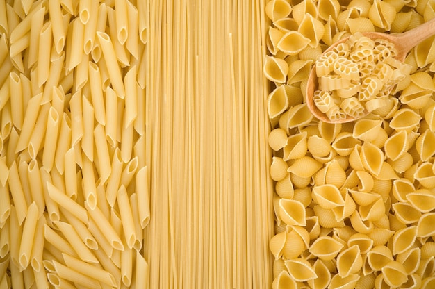 Rauwe pasta als geheel